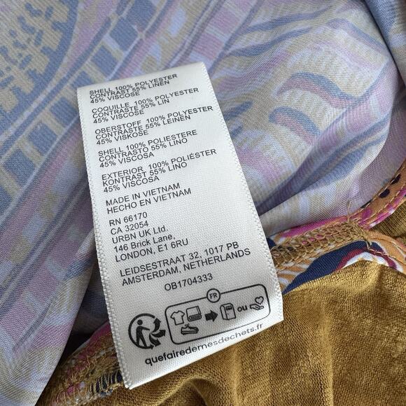 Free People Pick Your Scarf Linen Blend Tunic Top Size M - Picture 11 of 12